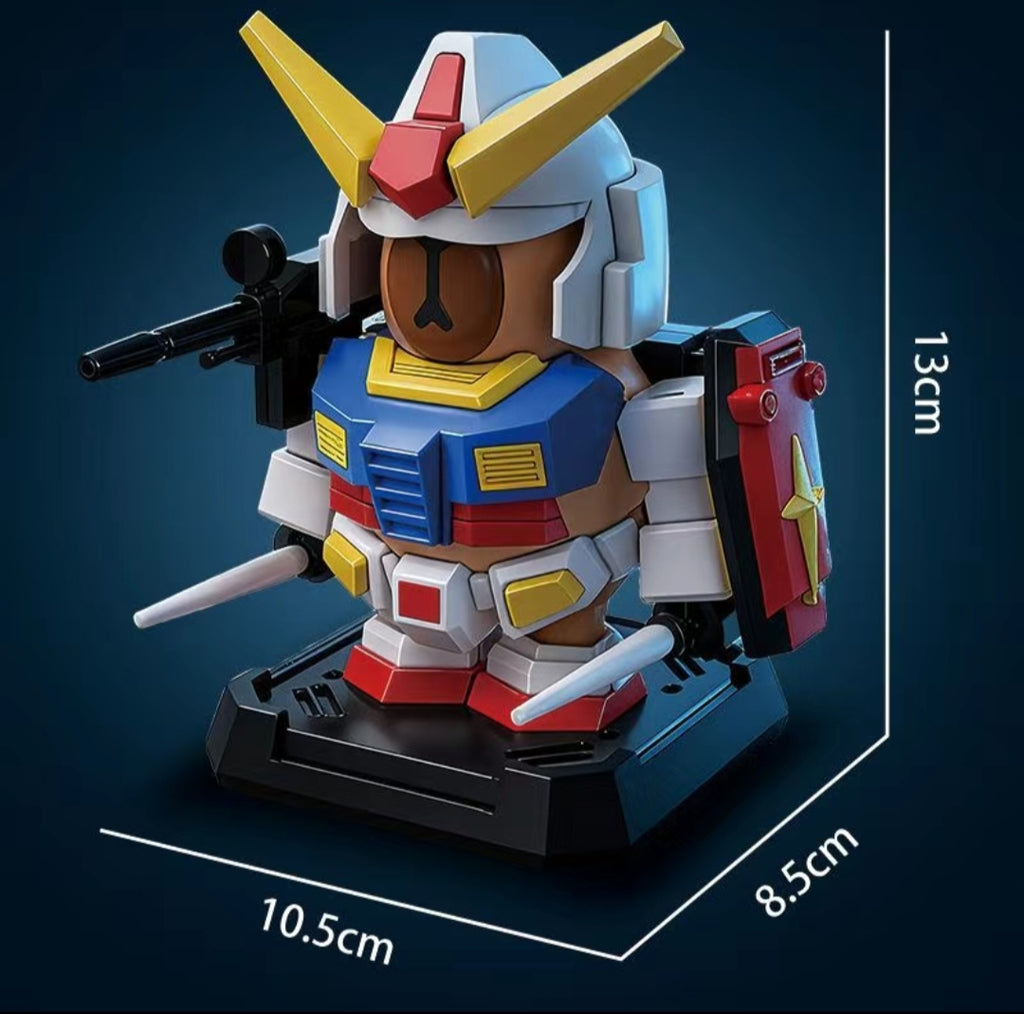 Capybara X Gundam Action Figure with Magnet (Outfit Detachable)