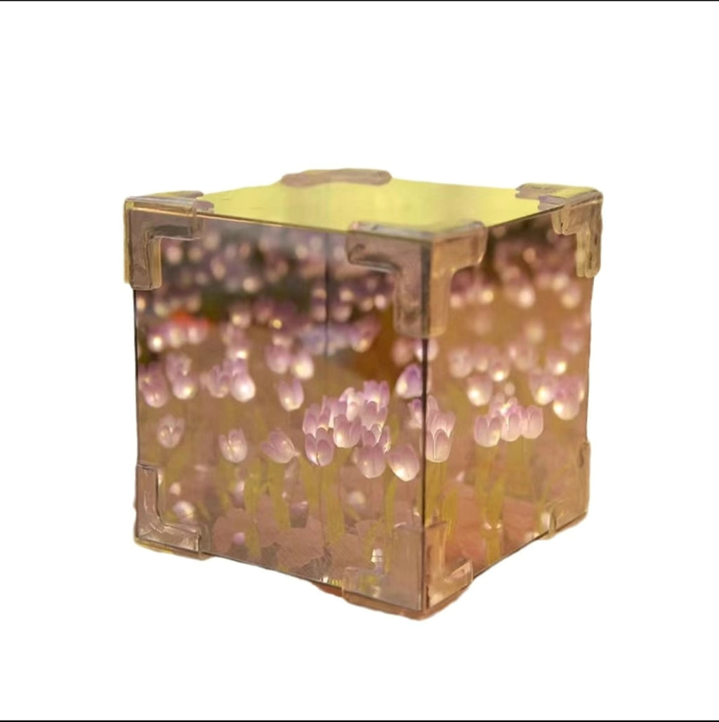 DIY floral cube tulip 3D night light