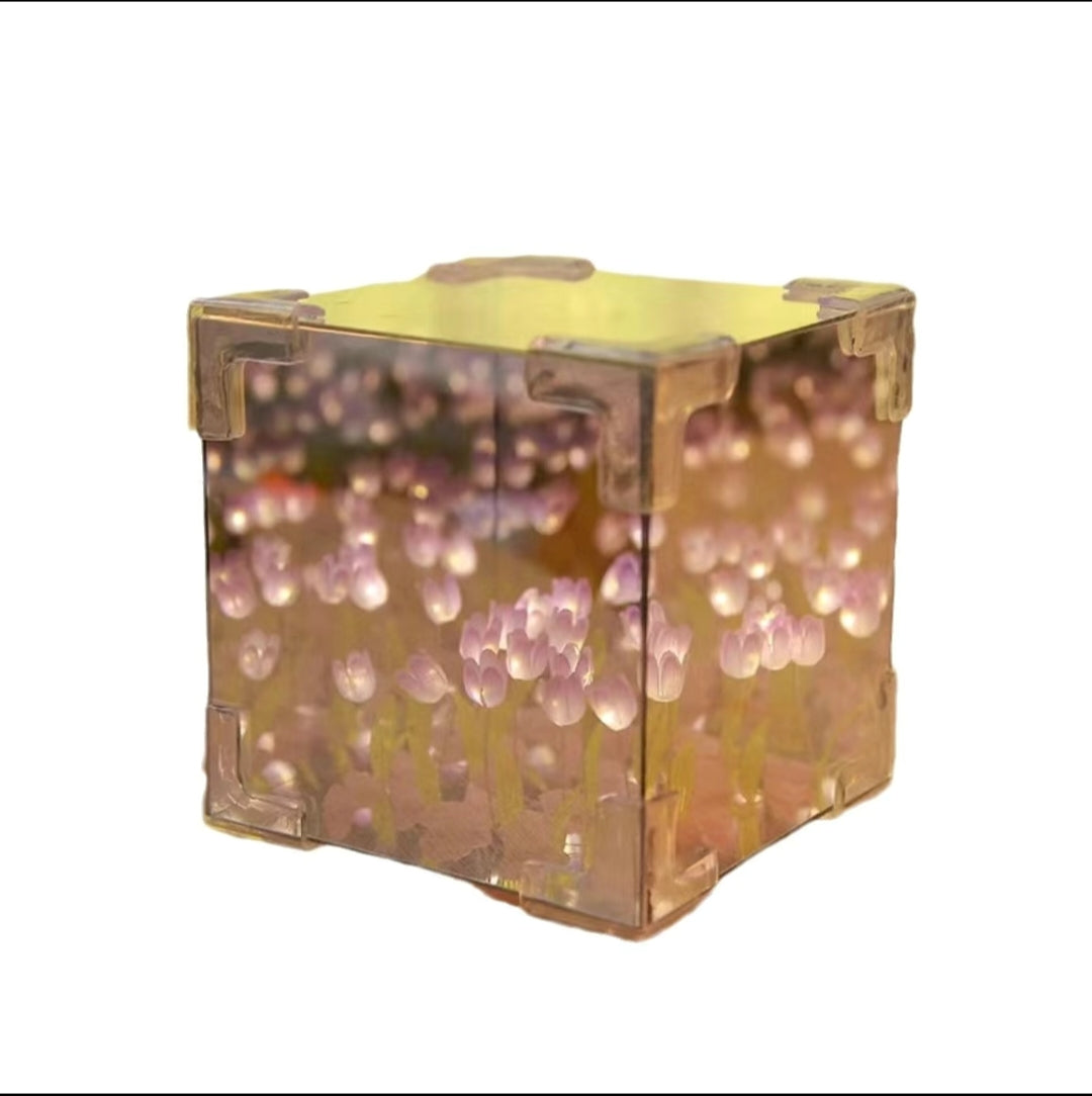 DIY floral cube tulip 3D night light