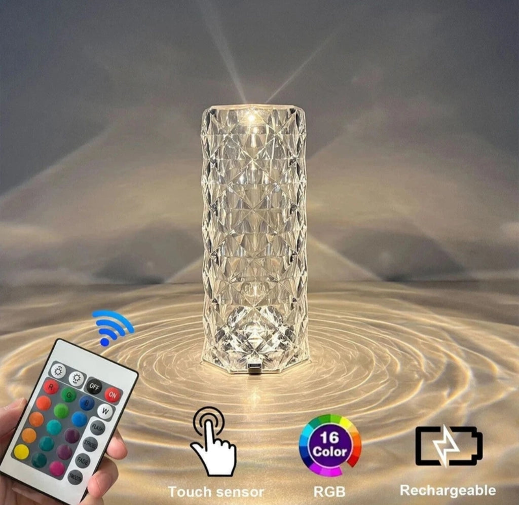 Crystal Rose Diamond Lamp