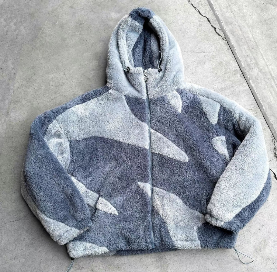 Y2K Zipper Hooded Unisex Street Jacket