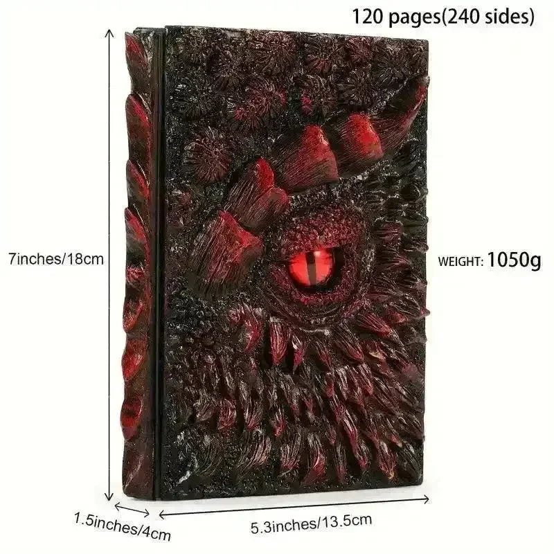 3D Dragon Eye Embossed Journal